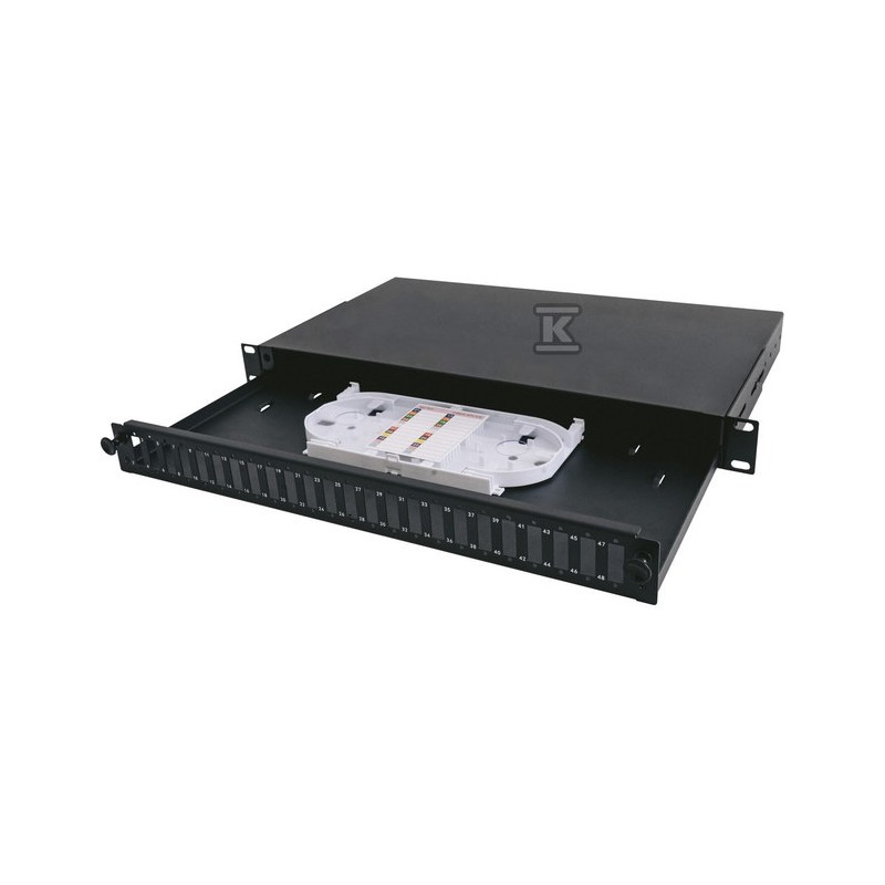 PANEL 19" 1U 24XSC DX 1X KASETA SC-FL-01