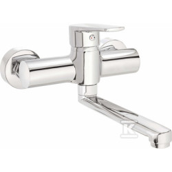 BATERIA UMYWALKOWA ŚCIENNA TUBO, CHROM