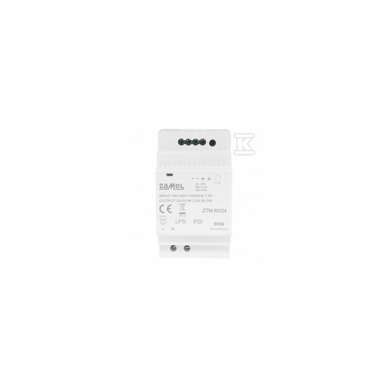 ZASILACZ 60W 24V ZTM-60/24