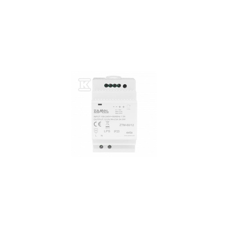 ZASILACZ 60W 12V ZTM-60/12