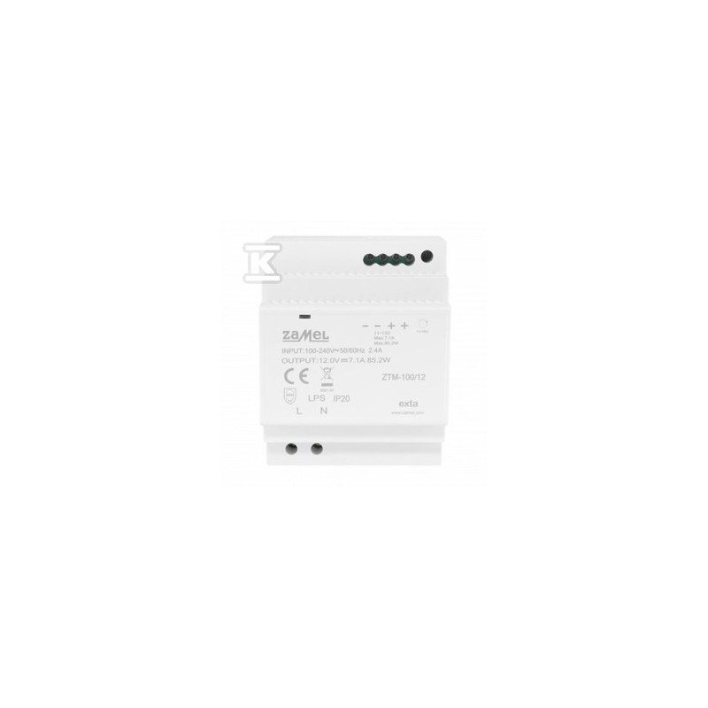 ZASILACZ 100W 12V ZTM-100/12