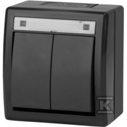 ŁĄCZ.ŚWIECZNIK.N/T IP55 ANTRA.AQUANT2