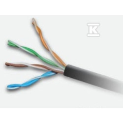 UTP KABEL 4PR KAT.5E OUTDOOR ŻELOWANY