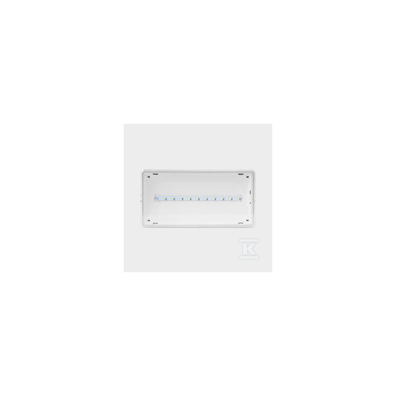 OPR.EXIT IP65 ECO LED 3W 1H 1-ZAD.BIAŁA