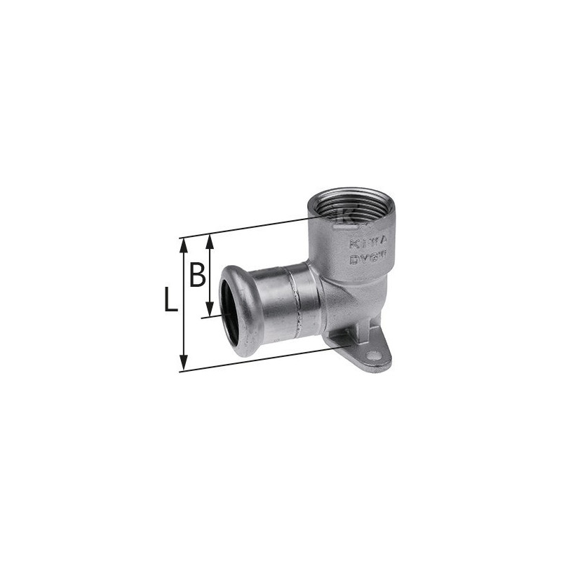 PODEJ.POD BAT.Z USZAMI 22X3/4 INOX PRESS