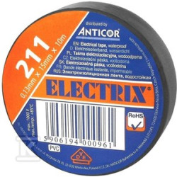 TAŚMA IZOL.15X10 CZARNA ELECTRIC 211P