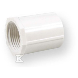 ZŁĄCZKA Z GWINTEM NAKRĘTNA KW/GW PVC